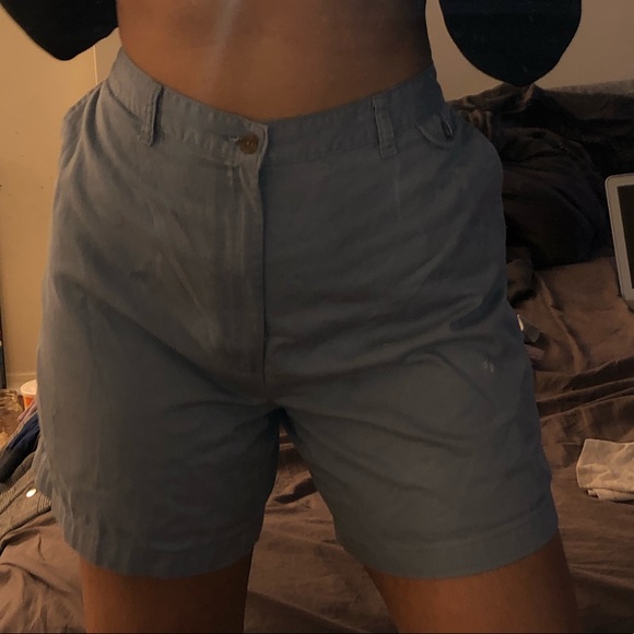 Vintage Blue Preppy Shorts - Picture 4 of 4
